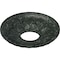Ekena Millwork Leaf Medallion (Canopies up to 4 3/4"), 11 3/8"OD x 3 5/8"ID x 1 1/8"P, Painted Turtle Crackle CM11LFPTC - alternate 3